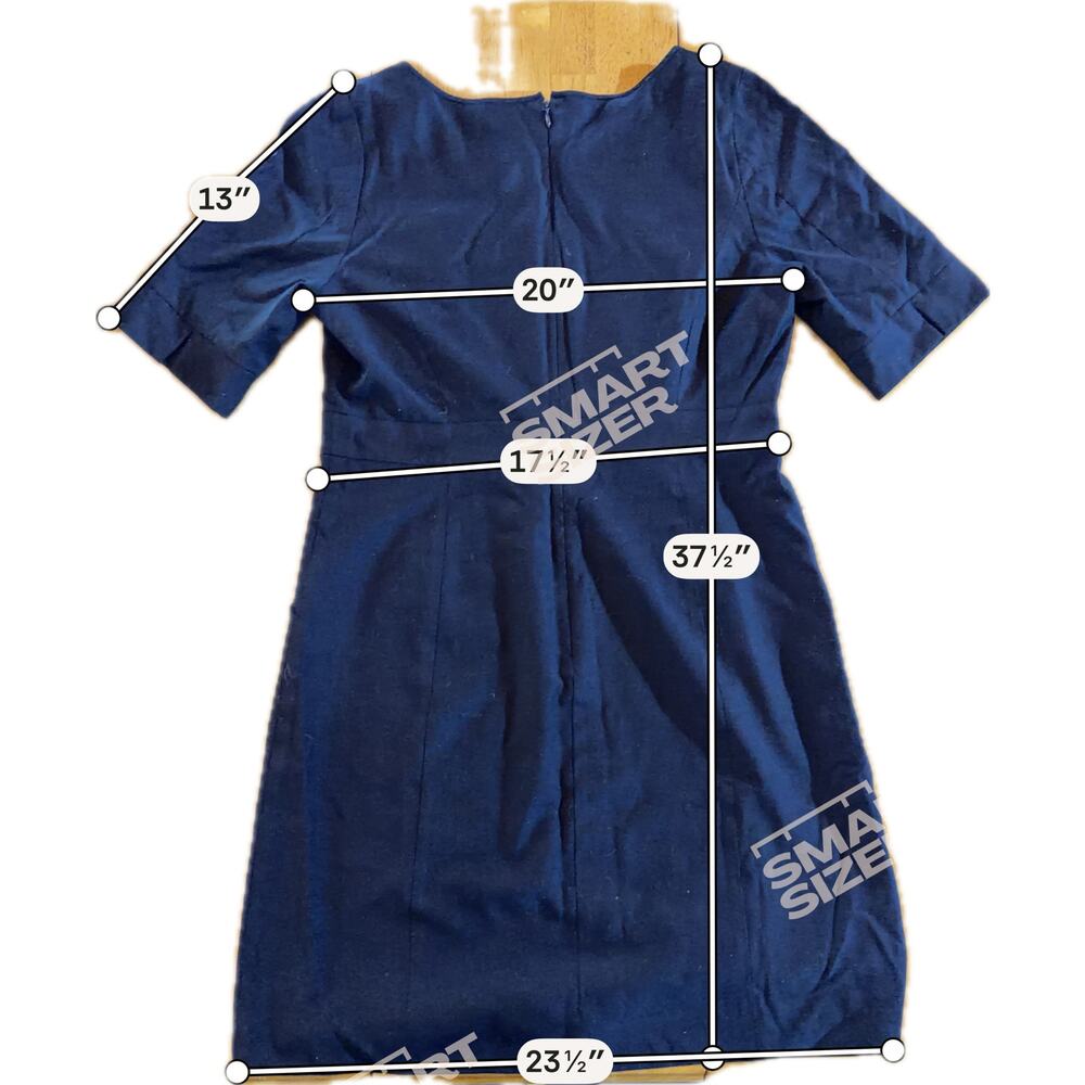 J. Crew Dress Womens Size 14 Black Sheath Knee Length Pockets - Picture 5 of 6